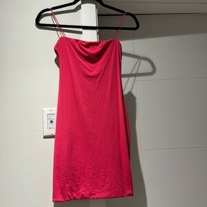 Aritzia Hot Pink Tube Dress - size small